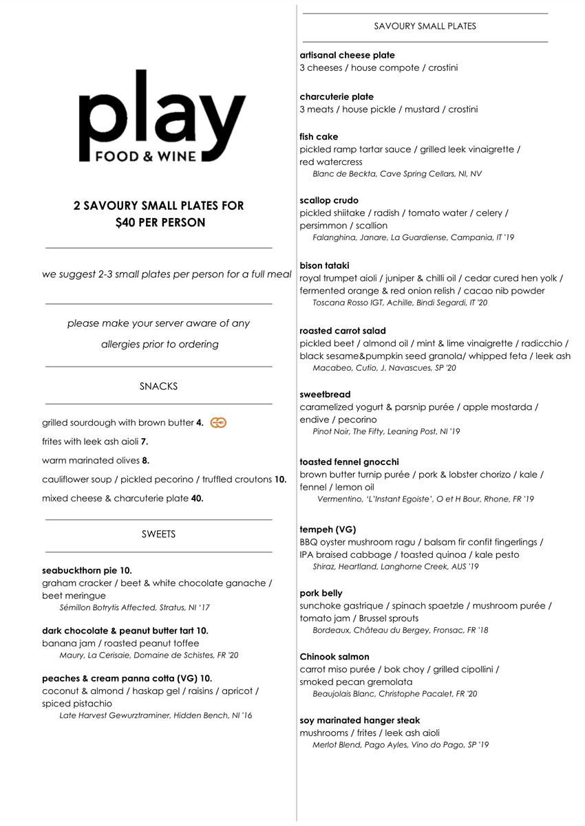 Play food & wine > Home