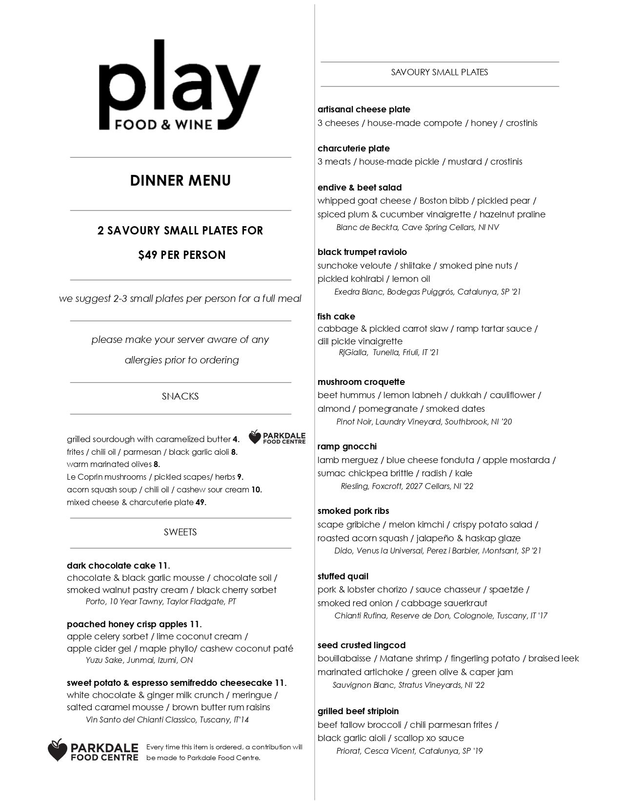 Play food & wine > Home